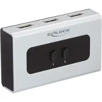 DeLOCK - Video/audio switch - 2 x DisplayPort - stasjonær
