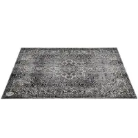 Drum N Base Drum n Bass Vintage Persian Stage Drum Rug Grey