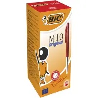 BIC Kuglepen Clic M10 medium rød