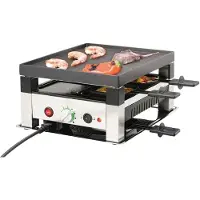 Solis 7611210977568, 4 person(er), Rustfritt stål, Svart, Sølv, Temperatur, Knapper, Rotasjon, 1020 W