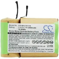 24hShop Batteri for støvsuger til Black&Decker V3610, V3600, V3610V osv.