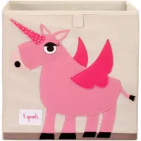 3 Sprouts Oppbevaringsboks - 33x33x33 - Enhjørning - - OneSize - Kasse