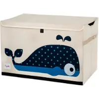 3 Sprouts Oppbevaringsboks - 38x61x37 - Hval - - OneSize - Kasse