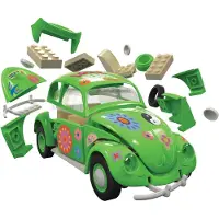 Airfix Sett - QUICKBUILD - VW Beetle Flower-Power J6031 - 36 Del - - OneSize - Klosser