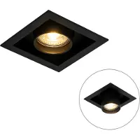 QAZQA Moderne innfelt spotlight sort justerbar - Roof