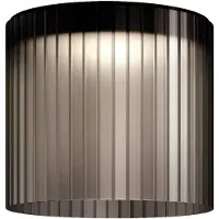 Kdln LED-taklampe Giass, grå, Ø 40 cm