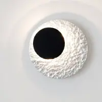 Holländer LED-vegglampe Infinity i sølv, Ø 26 cm