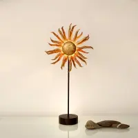 Holländer LED-bordlampe Sonne gull