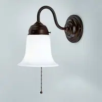 BERLINER MESSINGLAMP Vegglampe Sibille med antikt preg