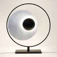 Holländer Bordlampe Satellitte i sølv og svart, høyde 58 cm