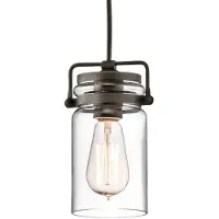 Kichler Pendellampe Brinley i glass, 1 lyskilde