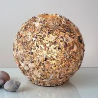 Holländer Dekorativ gulvlampe Skjellball, 30 cm