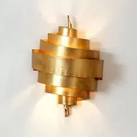 Holländer Effektfull vegglampe BANDEROLE i gull