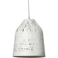 Karman Black Out pendellampe, Ø 35 cm, hvit