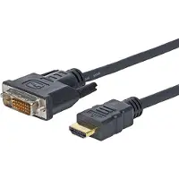 VivoLink Pro - Adapterkabel - DVI-D hann til HDMI hann - 1 m - skjermet - svart - formstøpt, tommelskruer