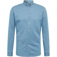 Jack & Jones Logo Stretch Denim Skjorte Med Lange Ermer