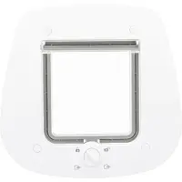 Trixie 4-vejs Kattedør, til glasdør, 27 x 26 cm, hvid