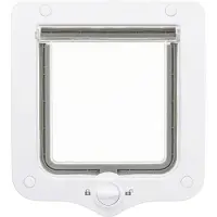 Trixie 2-Way Flap Door Cat and Small Dog White 20x22cm