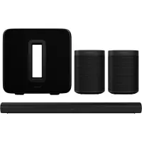 Sonos PLAYBAR - Lydplanke - trådløs - Ethernet, Fast Ethernet, Wi-Fi - svart