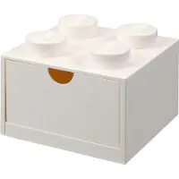 LEGO Hvit skuffeenhet med fire knotter 5006313