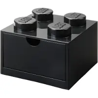 LEGO Svart skuffeenhet med fire knotter 5006312
