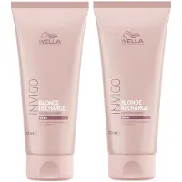 Wella Professionals Invigo Blonde Recharge Color Refreshing Conditioner balsam med fargepigmenter for kaldt blondt hår 200ml