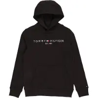 Tommy Hilfiger Hettegenser - Essential - Organic - Svart - - 7 år (122) - Hettegenser