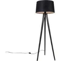 QAZQA Stativ svart med linjskjerm svart 45 cm - Tripod Classic