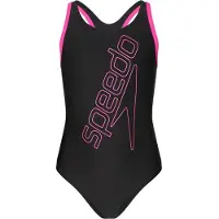 Speedo Badedrakt - Boomstar Placement Flyback - Svart - - 6 år (116) - Badetøy