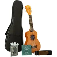 Kala KA-15S Mahogany Soprano Ukulele Starter Pack