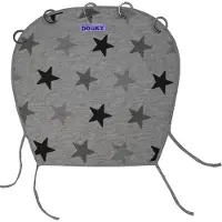 Dooky Solseil - Universal - UV50+ - Grey Stjerner - - OneSize - Solseil