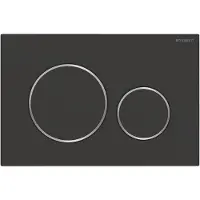 Geberit Sigma 20 betjeningsplade i mat sort/krom