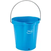 Vikan Matbøtte, , 6 l, blå, PP/rustfritt stål, med helletut