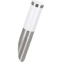 Eglo Helsinki - Vegglampe - 1 sokkel - E27 - sylinder - rustfritt stål, hvit