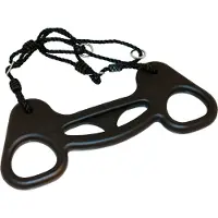 Nordic Play trapeze swing black with black rope