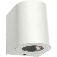 Nordlux Utendørs LED-vegglampe Canto 2, hvit, 10 cm, opp/ned, IP44