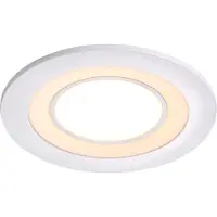 Nordlux Innbygget taklampe med LED Clyde, varmhvit, Ø 8 cm