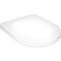 Villeroy & Boch 9M38S101, Avlang, Hardt toalettsete, Hvit, Rustfritt stål, Termoset, 2 kg