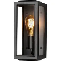Konstsmide 7348-750, Utendørs veggbelysning, Svart, Stål, IP44, Fasade, I