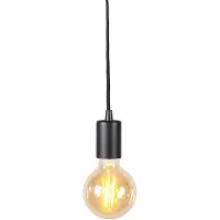 QAZQA Smart pendellampe svart inkl. WiFi G95 - Facil