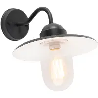 QAZQA Smart rustikk vegglampe antrasitt IP44 inkl. wifi E27 - Kansas