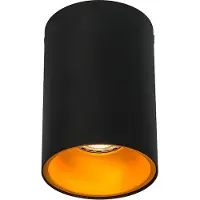 QAZQA Smart spotlight svart med gull inkl. WiFi GU10 lyskilde - Deep
