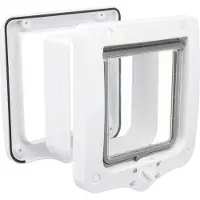 Trixie 4-veis katteluke med tunnel - Katteluke hvit