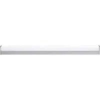 LINDBY LED-vegglampe Philippa, kantet, 89 cm, krom, IP44