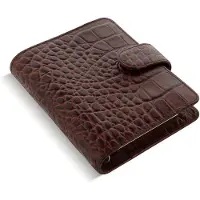 Filofax Classic Croc Pocket kalender, kastanje