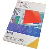 GBC Krom Din A4-omslagsbinding 250g 100 Enheter