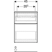 Geberit Sideskab iCon 45x60 hvid