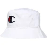 Champion Bøttehatt - Hvit m. Logo - - L/XL - Bøttehatt