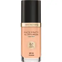 Max Factor Facefinity All Day Flawless 3 in 1, Pumpe flaske, Krem, Gull, Golden, Medium, Universell