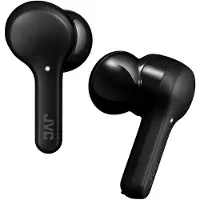 JVC HA-A8T - ekte trådløse øretelefoner med mikrofon. - øretupp / in-ear - Bluetooth 5.0 - opptil 15 timers batterilevetid (via medfølgende ladeboks) - Svart